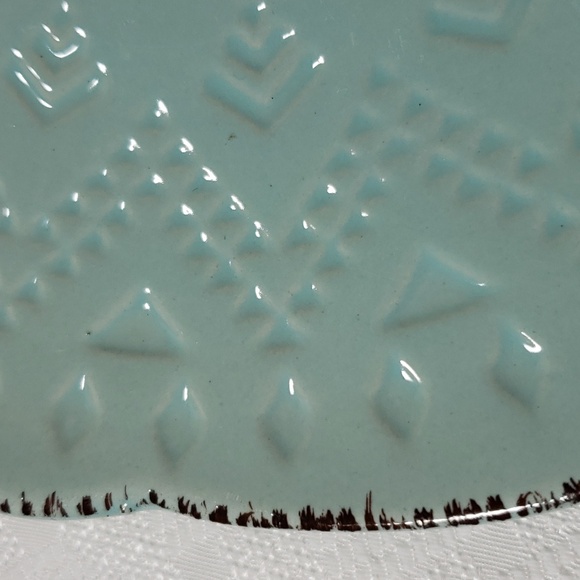 Two Pfaltzgraff Teal Remembrance dinner salad - Picture 2 of 8